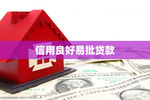 前金信用良好易批贷款