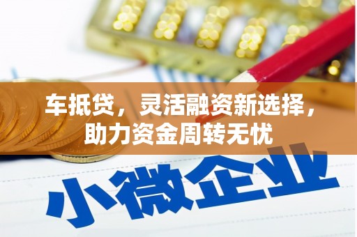 前金车抵贷，灵活融资新选择，助力资金周转无忧