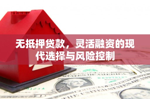 前金无抵押贷款，灵活融资的现代选择与风险控制