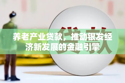 前金养老产业贷款，推动银发经济新发展的金融引擎