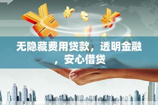 前金无隐藏费用贷款，透明金融，安心借贷