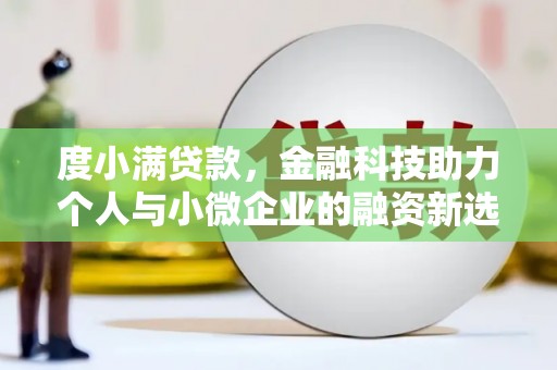 前金度小满贷款，金融科技助力个人与小微企业的融资新选择