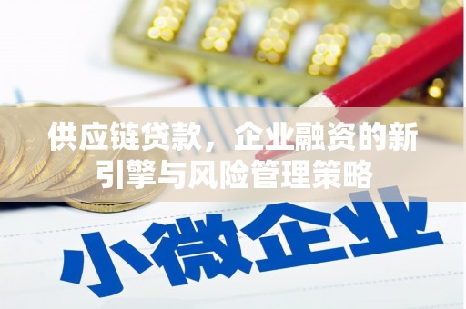 前金供应链贷款，企业融资的新引擎与风险管理策略