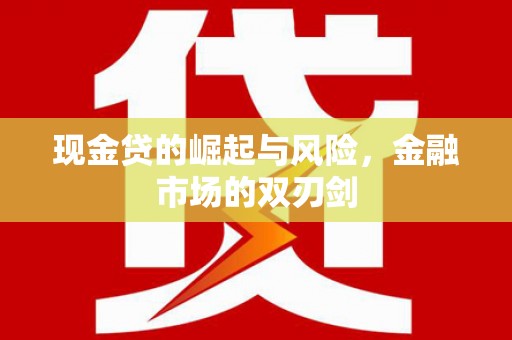 前金现金贷的崛起与风险，金融市场的双刃剑