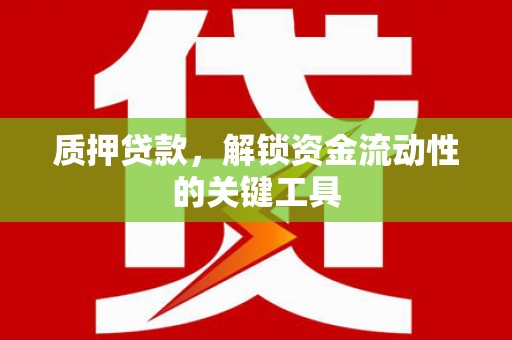 前金质押贷款，解锁资金流动性的关键工具