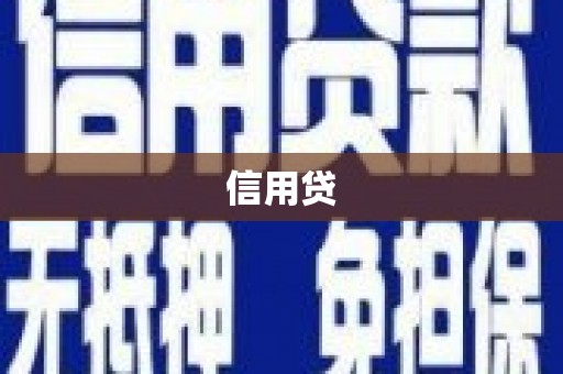 前金信用贷